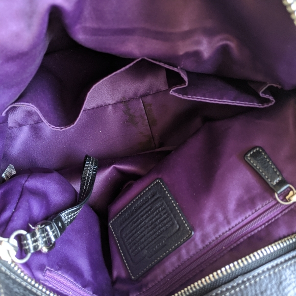 Coach Black Leather Shoulder Bag - Picture 4 of 4